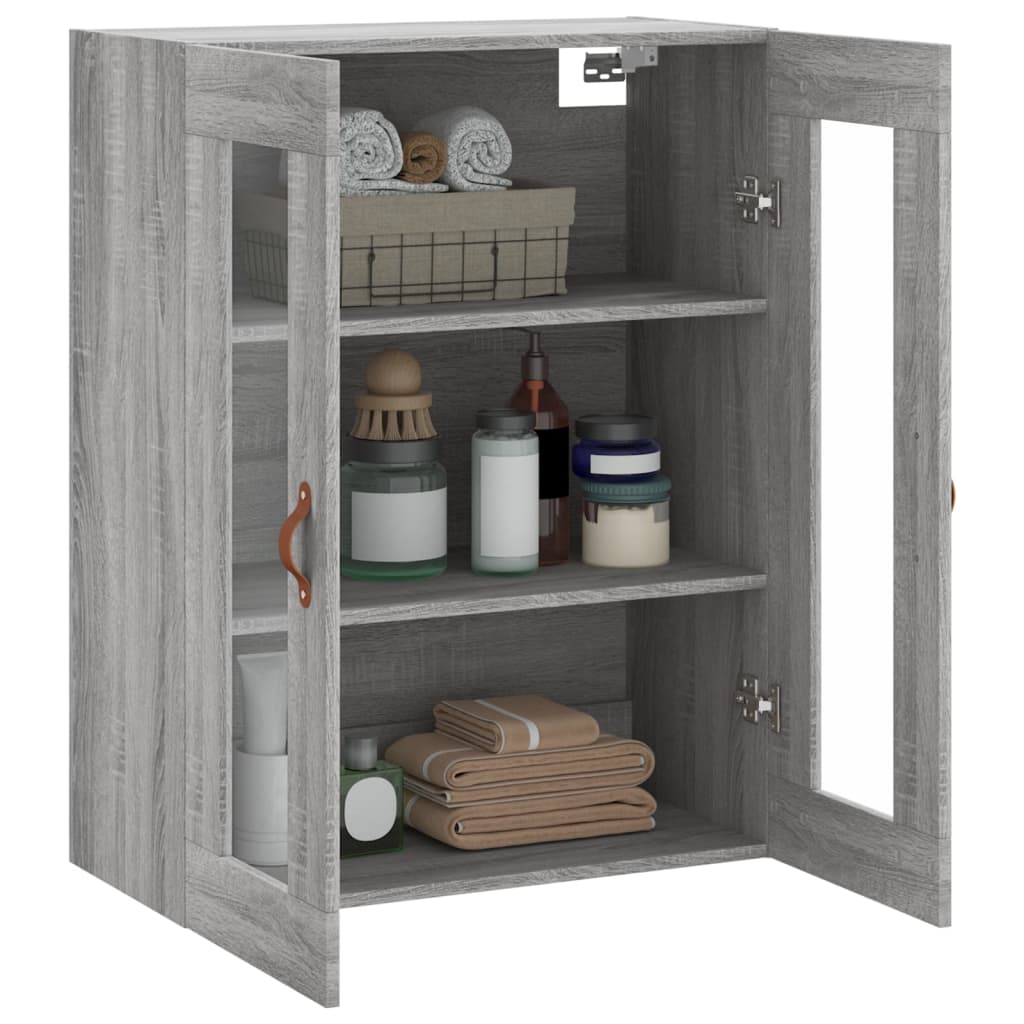 vidaXL Ντουλάπι Τοίχου Γκρι Sonoma 69,5 x 34 x 90 εκ.