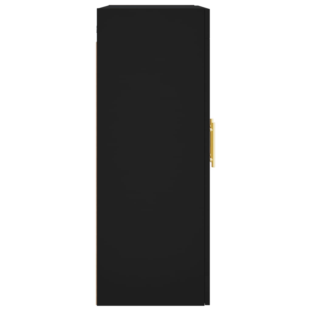 vidaXL Ντουλάπι Τοίχου Μαύρο 69,5 x 34 x 90 εκ.