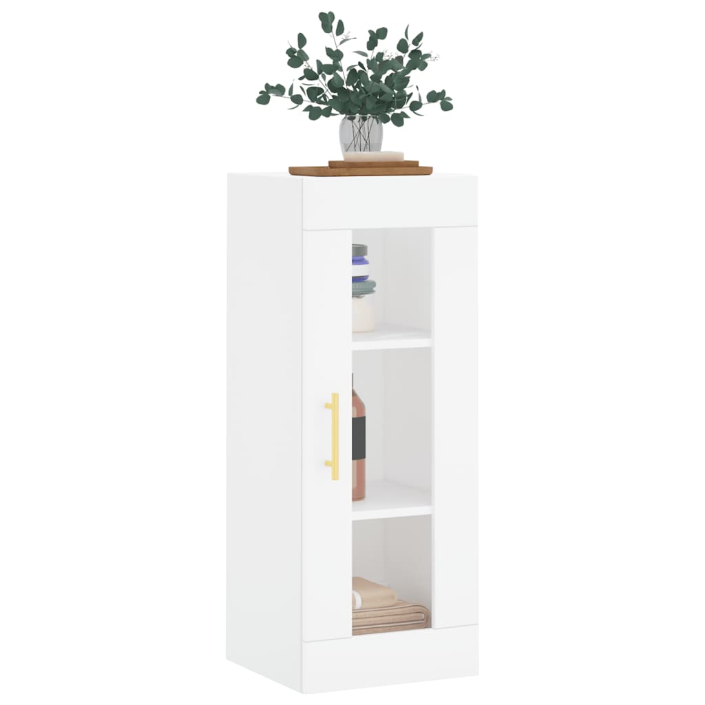 vidaXL Ντουλάπι Τοίχου Λευκό 34,5 x 34 x 90 εκ.