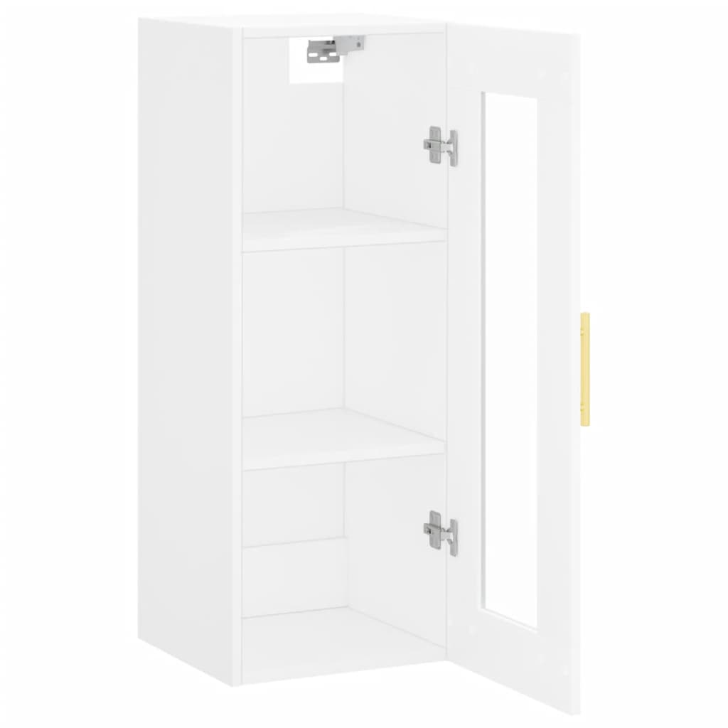 vidaXL Ντουλάπι Τοίχου Λευκό 34,5 x 34 x 90 εκ.