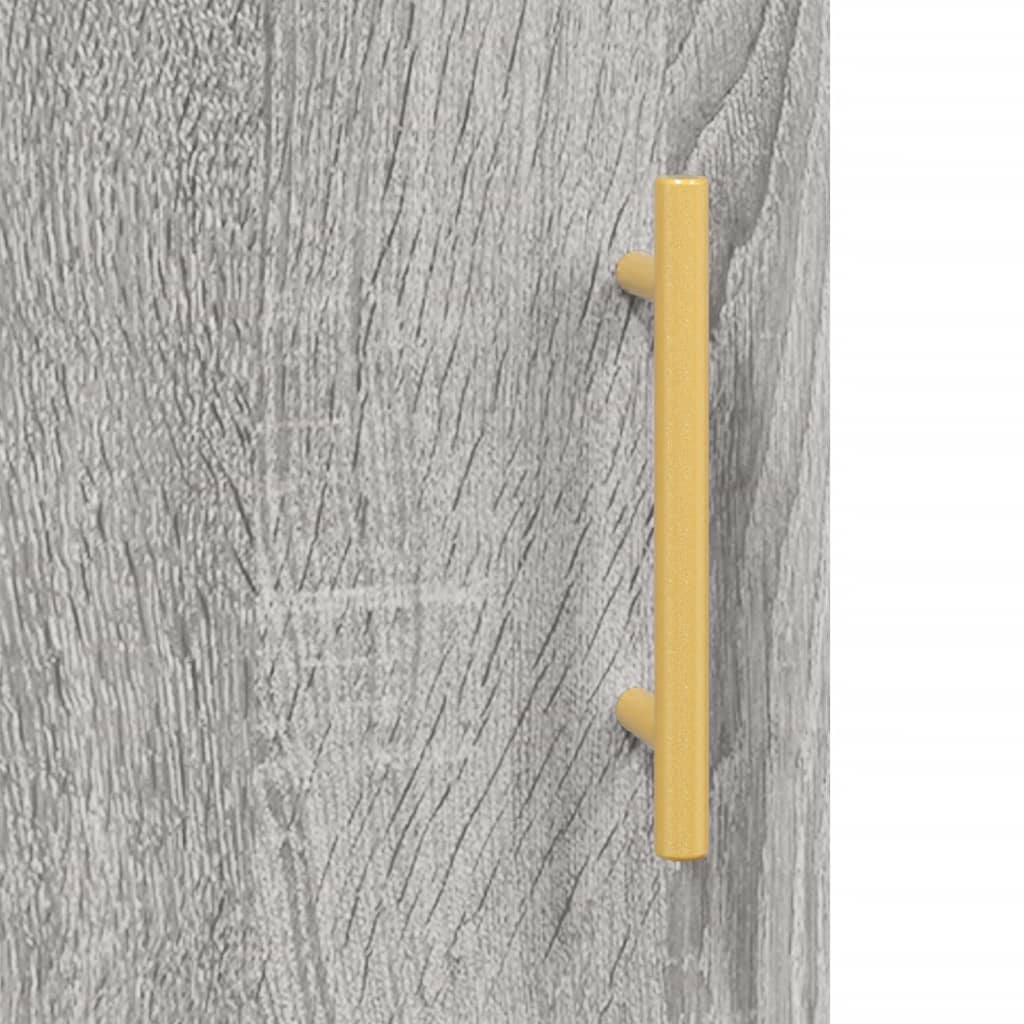 vidaXL Ντουλάπι Τοίχου Γκρι Sonoma 34,5 x 34 x 90 εκ.