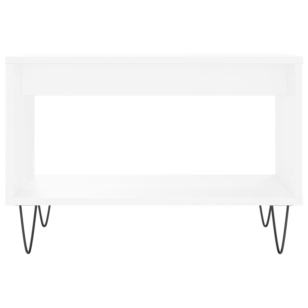 vidaXL Τραπεζάκι Σαλονιού Λευκό 60 x 50 x 40 εκ. από Επεξεργ. Ξύλο