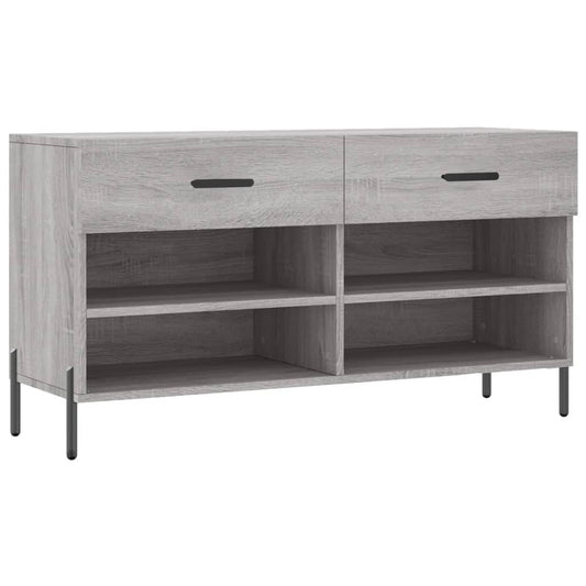 vidaXL Παπουτσοθήκη Γκρι Sonoma 102x35x55 εκ. από Επεξεργασμένο Ξύλο
