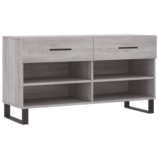vidaXL Παπουτσοθήκη Γκρι Sonoma 102x35x55 εκ. από Επεξεργασμένο Ξύλο