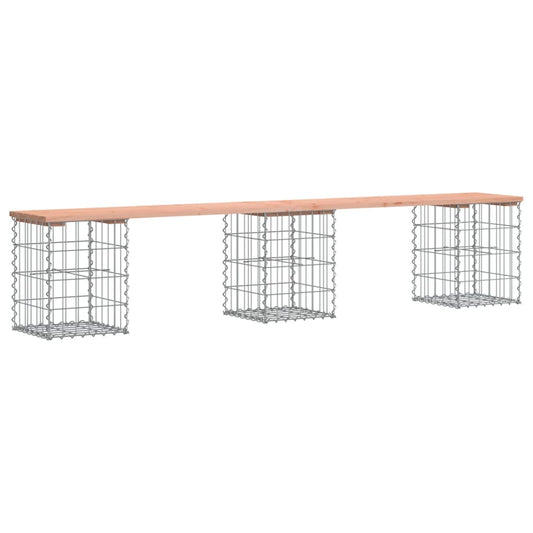 vidaXL Πάγκος Κήπου Συρματοκιβώτιο 203x31x42 εκ. Μασίφ Ψευδοτσούγκα
