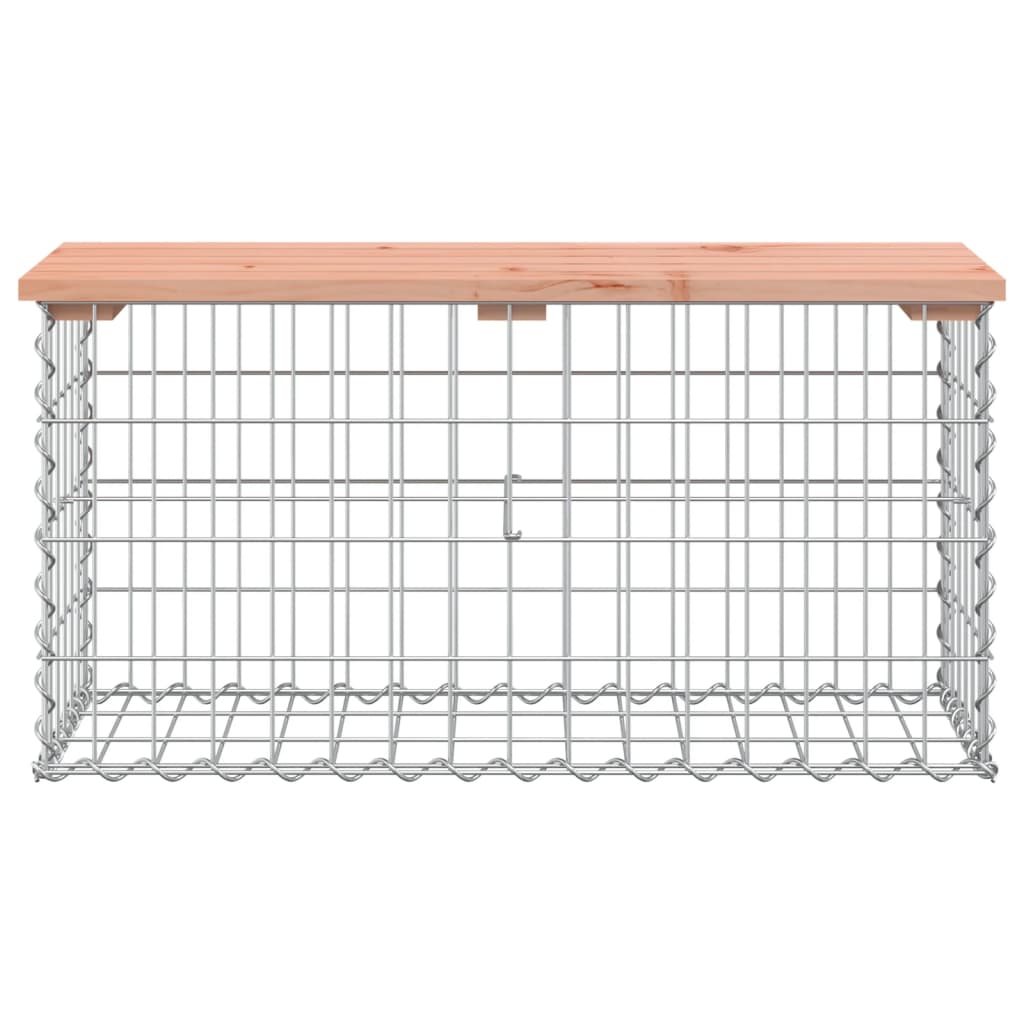 vidaXL Πάγκος Κήπου Συρματοκιβώτιο 83x31,5x42 εκ. Μασίφ Ψευδοτσούγκα