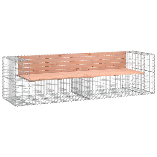 vidaXL Παγκάκι Συρματοκιβώτιο 244x71x65,5 εκ. Μασίφ Ξύλο Ψευδοτσούγκας
