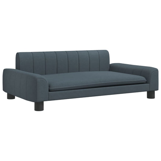 vidaXL Καναπές Παιδικός Σκούρο Γκρι 90 x 53 x 30 εκ. από Ύφασμα