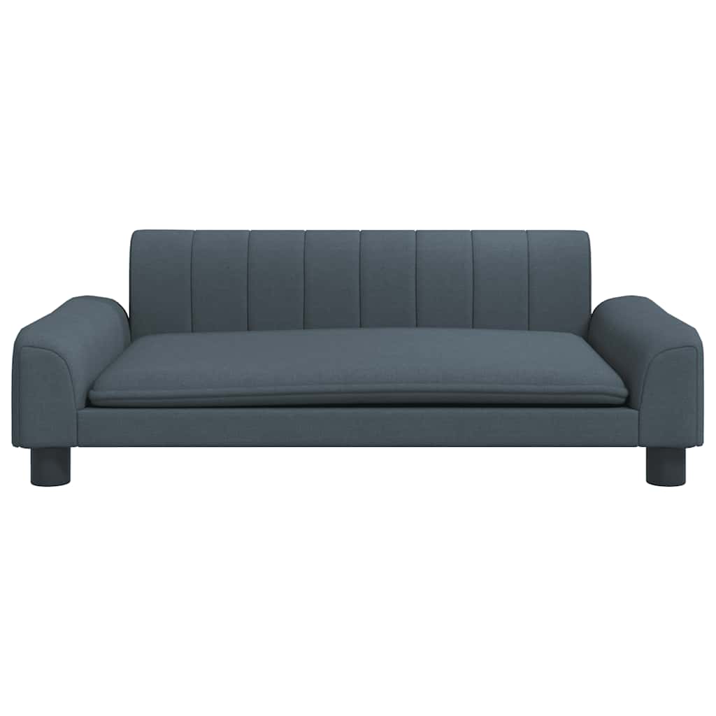 vidaXL Καναπές Παιδικός Σκούρο Γκρι 90 x 53 x 30 εκ. από Ύφασμα