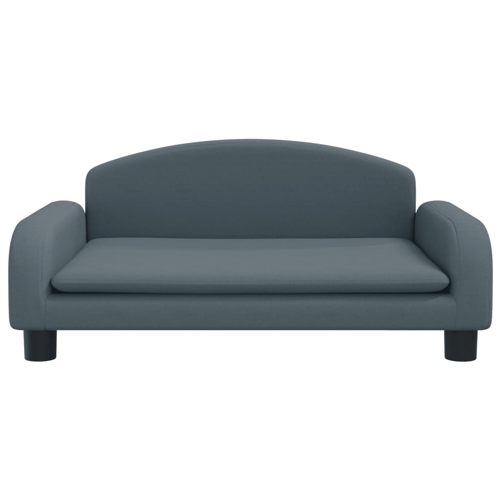vidaXL Καναπές Παιδικός Σκούρο Γκρι 70x45x30 εκ. από Ύφασμα