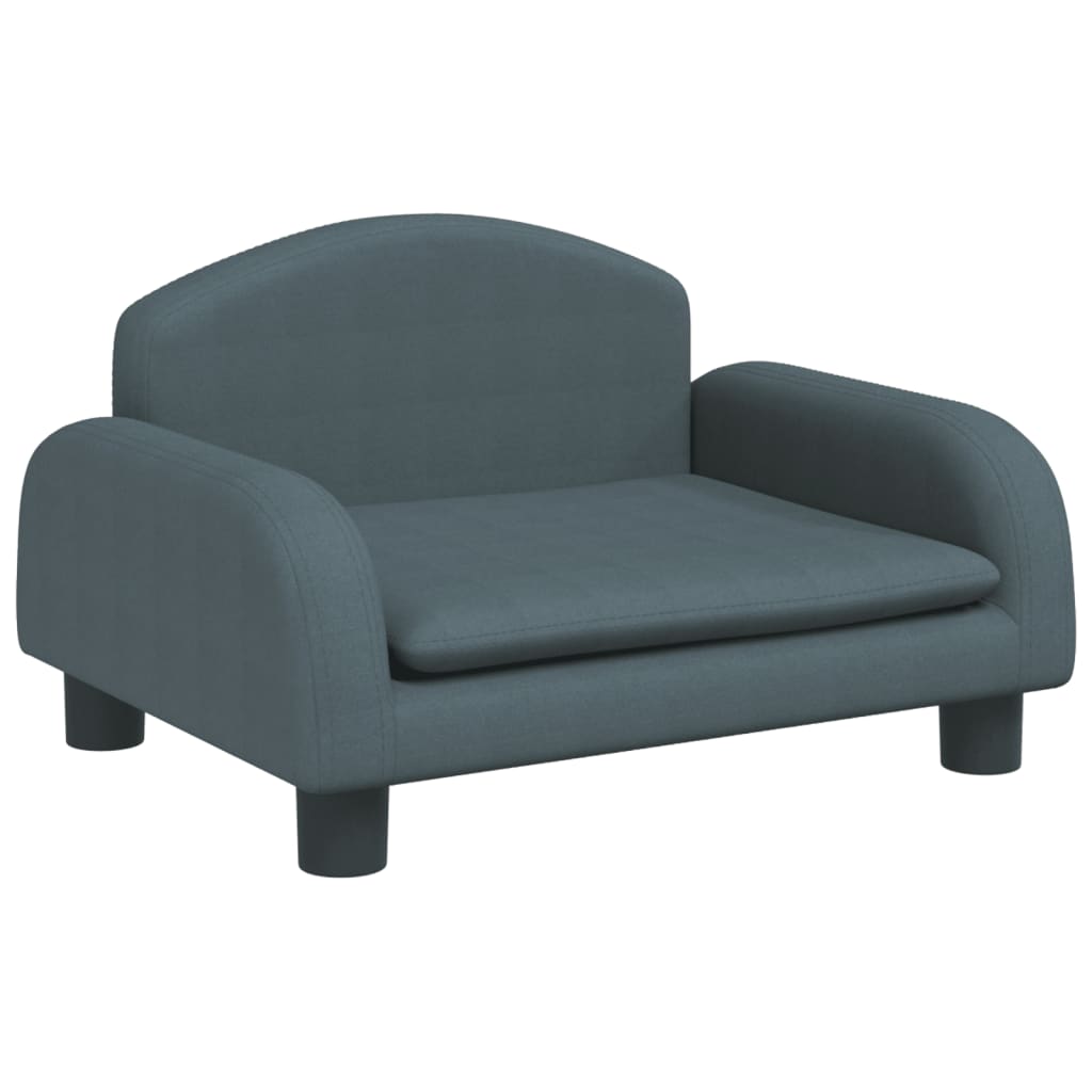 vidaXL Καναπές Παιδικός Σκούρο Γκρι 50x40x30 εκ. από Ύφασμα