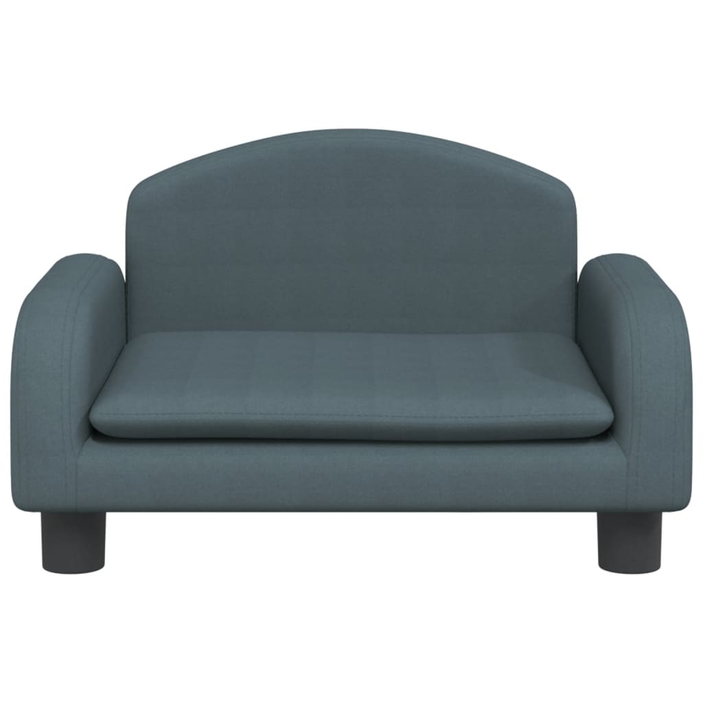 vidaXL Καναπές Παιδικός Σκούρο Γκρι 50x40x30 εκ. από Ύφασμα