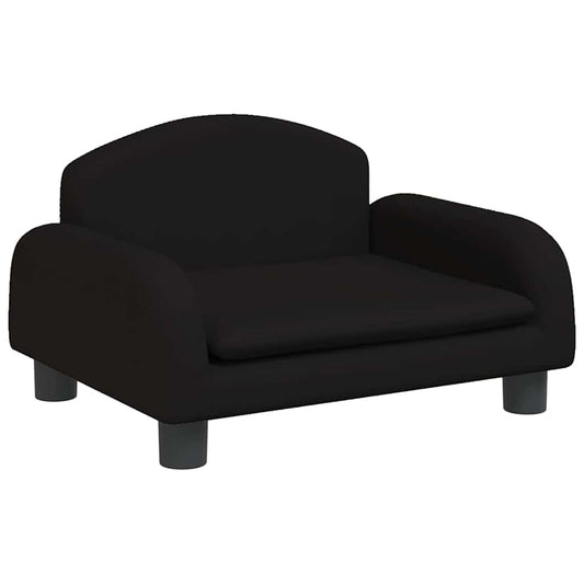 vidaXL Καναπές Παιδικός Μαύρο 50x40x30 εκ. από Ύφασμα