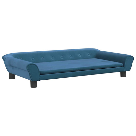 vidaXL Καναπές Παιδικός Μπλε 100 x 50 x 26 εκ. από Βελούδο