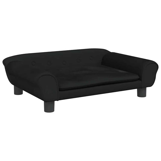 vidaXL Καναπές Παιδικός Μαύρο 70x45x26 εκ. από Βελούδο