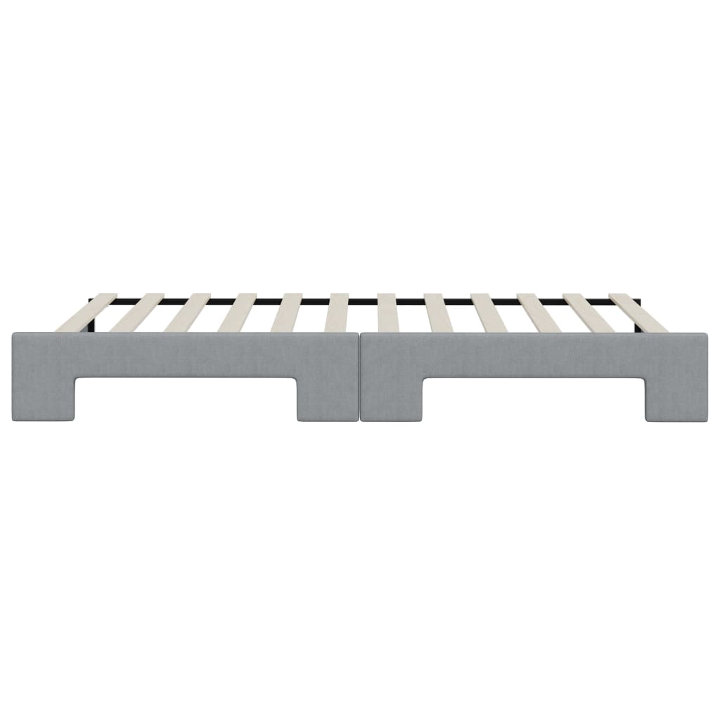 vidaXL Καναπές Κρεβάτι Συρόμενος Ανοιχτό Γκρι 80 x 200 εκ. Υφασμάτινος