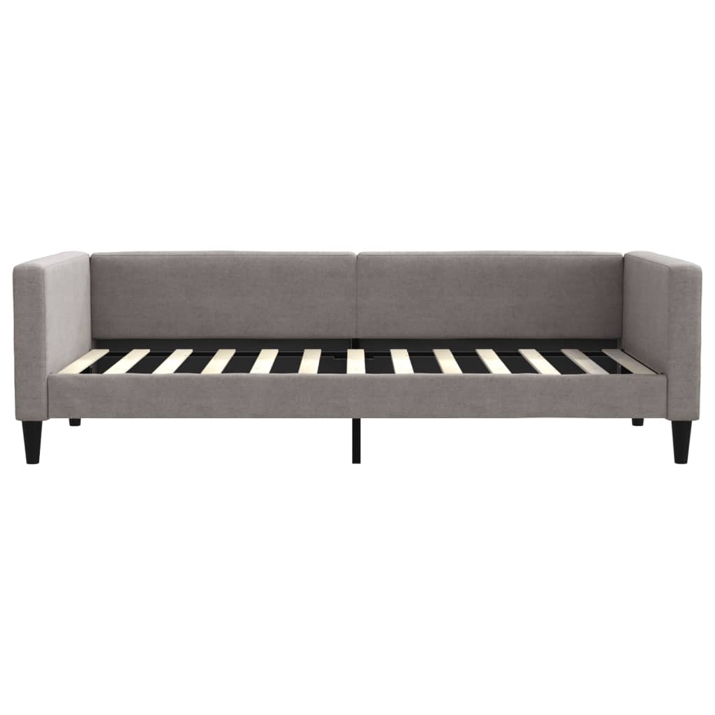vidaXL Καναπές Κρεβάτι Συρόμενος Taupe 100x200εκ. Υφασμάτινος Συρτάρια