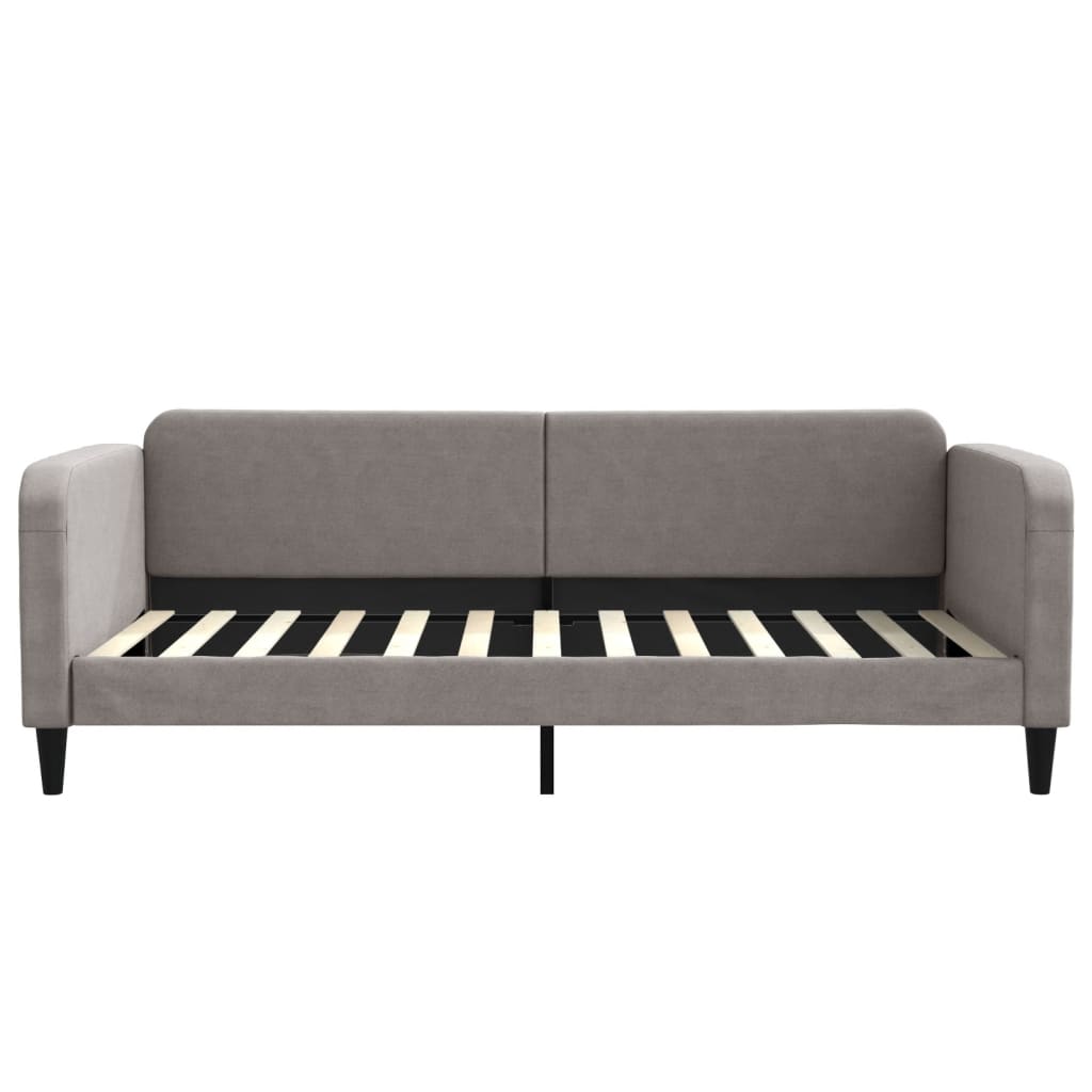 vidaXL Καναπές Κρεβάτι Συρόμενος Taupe 100x200εκ. Υφασμάτινος Συρτάρια