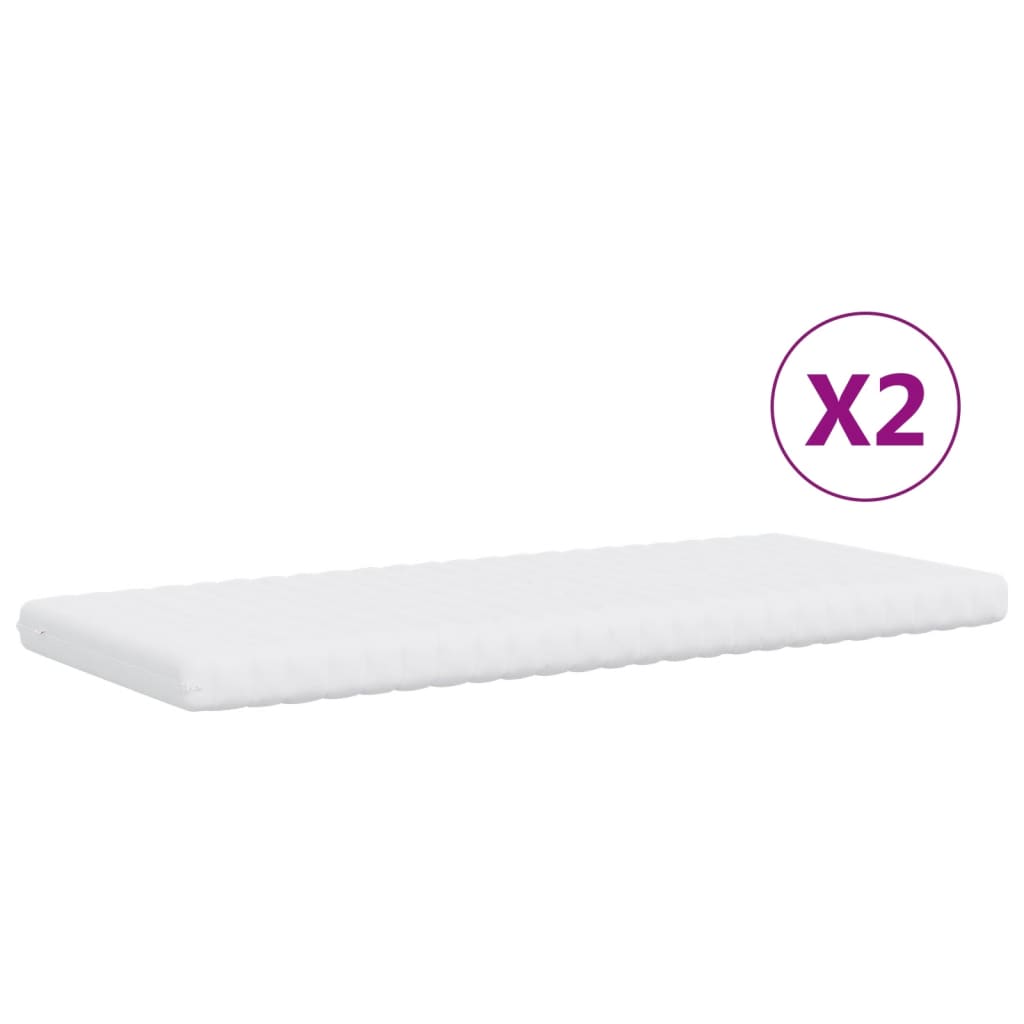 vidaXL Καναπές Κρεβάτι Συρόμενος Ροζ 100x200 εκ. Βελούδινος Στρώματα