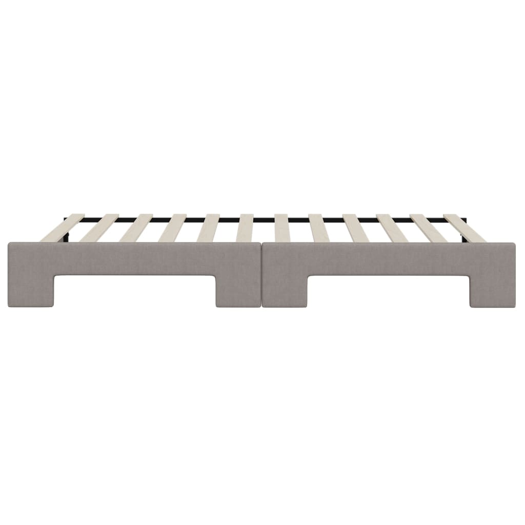 vidaXL Καναπές Κρεβάτι Συρόμενος Taupe 80 x 200 εκ. Υφασμάτινος