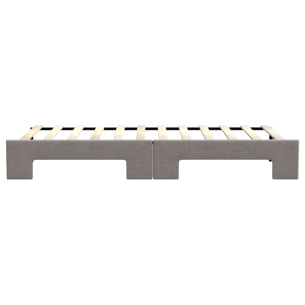 vidaXL Καναπές Κρεβάτι Συρόμενος Taupe 80 x 200 εκ. Υφασμάτινος