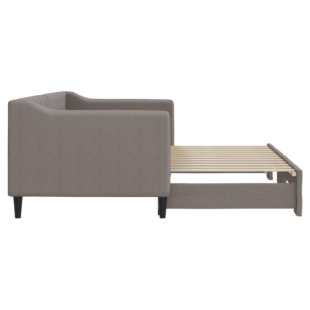 vidaXL Καναπές Κρεβάτι Συρόμενος Taupe 80 x 200 εκ. Υφασμάτινος