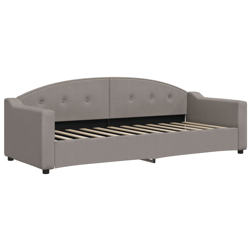 vidaXL Καναπές Κρεβάτι Συρόμενος Taupe 80 x 200 εκ. Υφασμάτινος