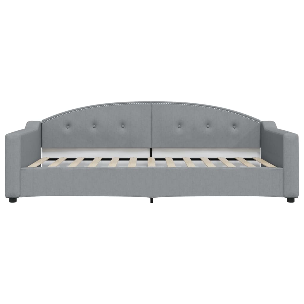 vidaXL Καναπές Κρεβάτι Συρόμενος Αν. Γκρι 100 x 200 εκ. Ύφασμα