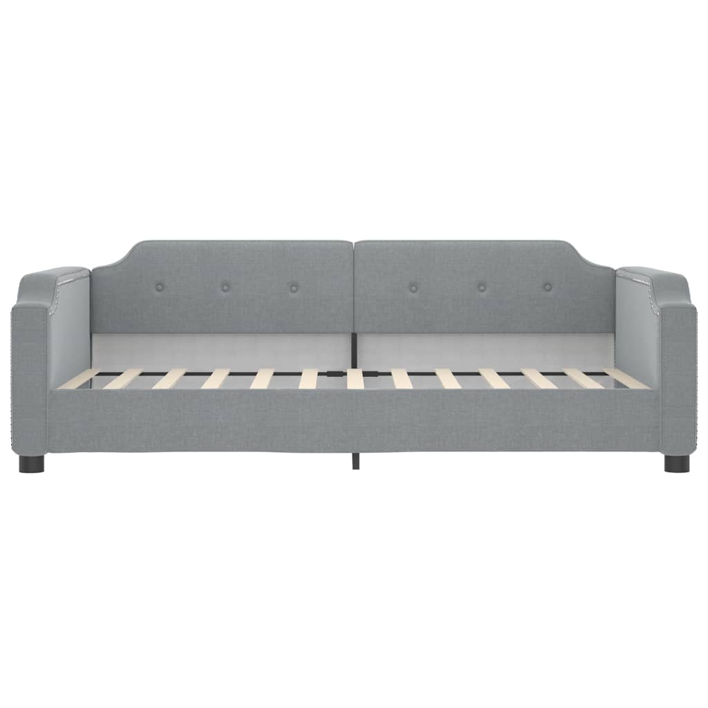 vidaXL Καναπές Κρεβάτι Συρόμενος Αν. Γκρι 100 x 200 εκ. Ύφασμα