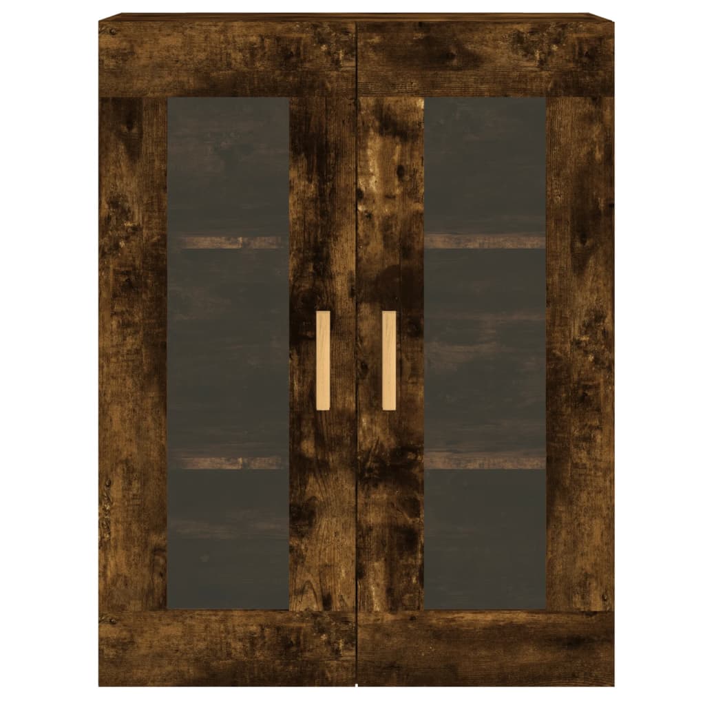 vidaXL Ντουλάπια Τοίχου 2 τεμ. Καπνιστή Δρυς από Επεξεργασμένο Ξύλο