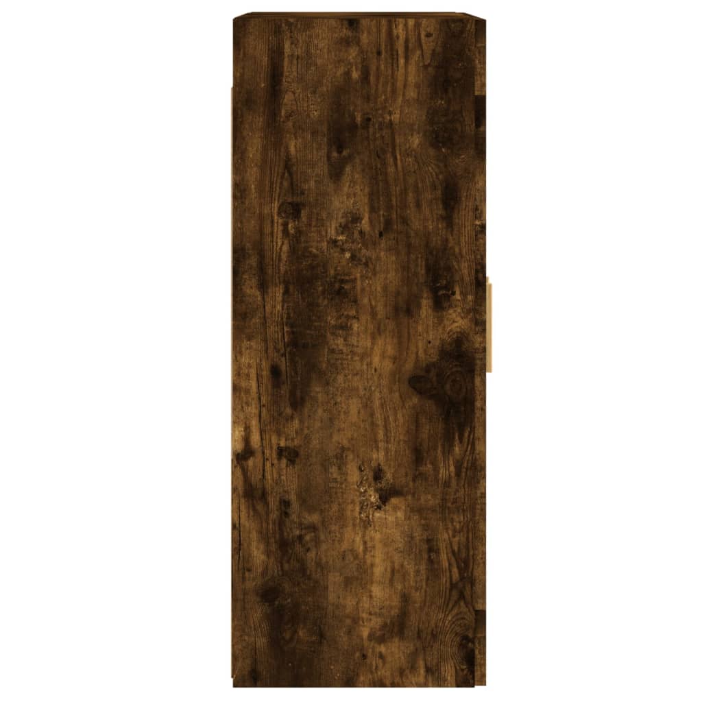 vidaXL Ντουλάπια Τοίχου 2 τεμ. Καπνιστή Δρυς από Επεξεργασμένο Ξύλο