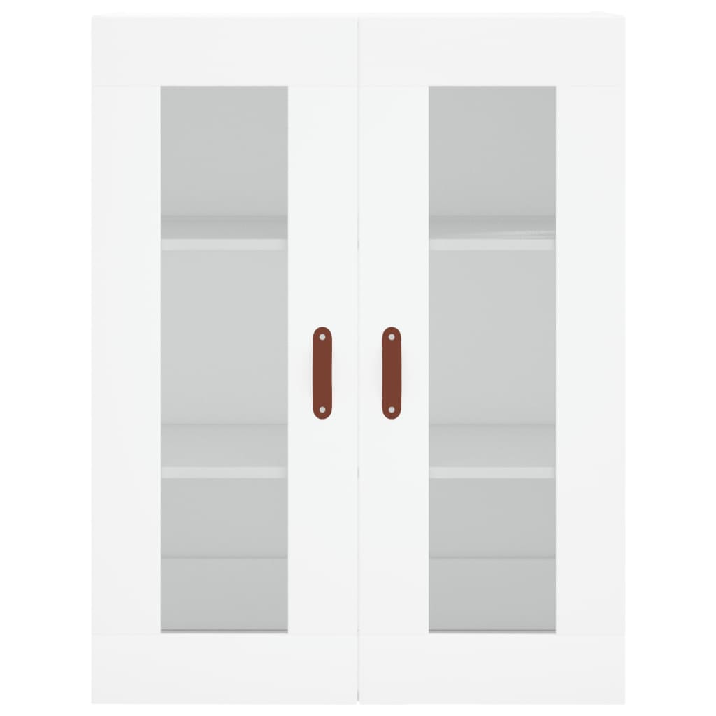 vidaXL Ντουλάπια Επιτοίχια 2 τεμ. Λευκά από Επεξεργασμένο Ξύλο