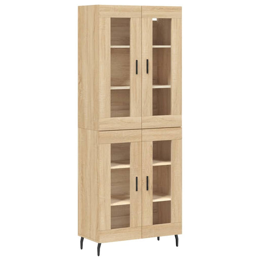 vidaXL Ντουλάπι Sonoma δρυς 69,5 x 34 x 180 εκ. από Επεξεργασμένο Ξύλο