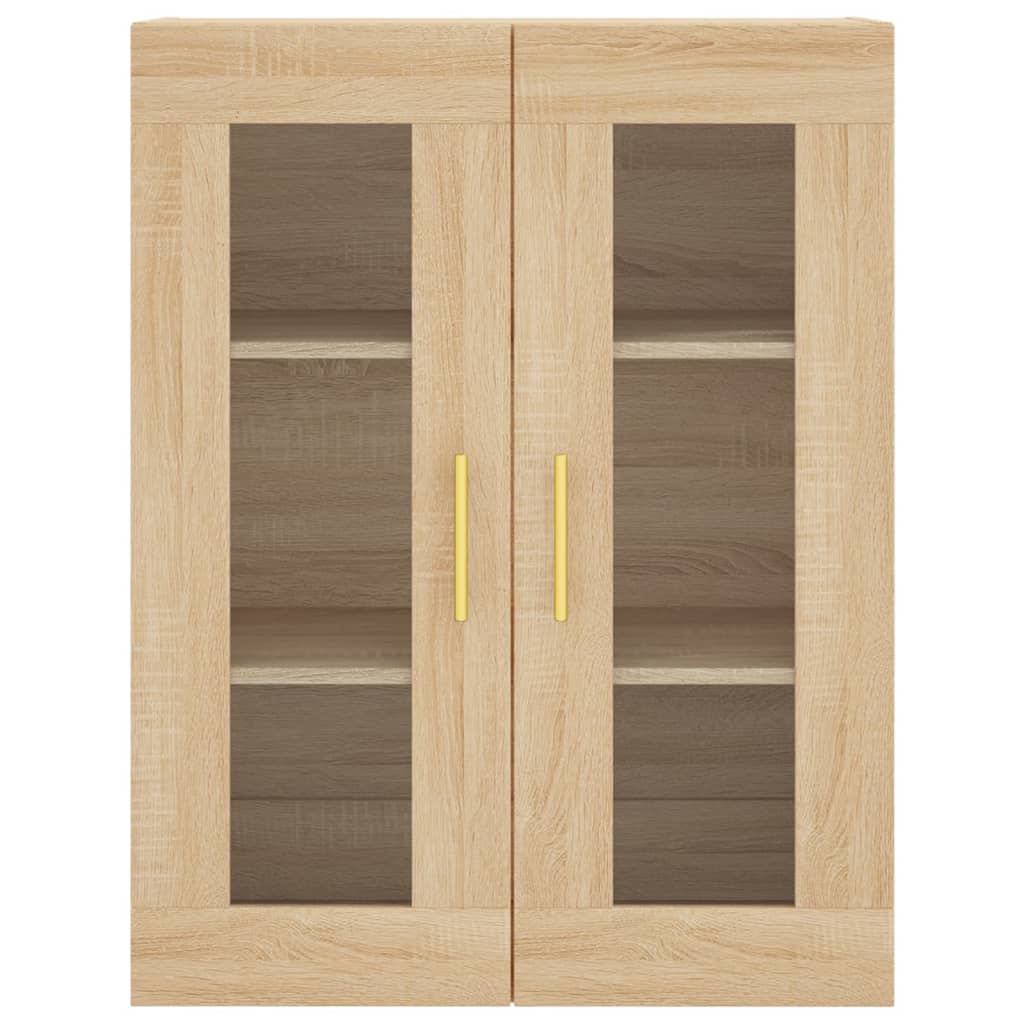 vidaXL Ντουλάπι Sonoma δρυς 69,5 x 34 x 180 εκ. από Επεξεργασμένο Ξύλο