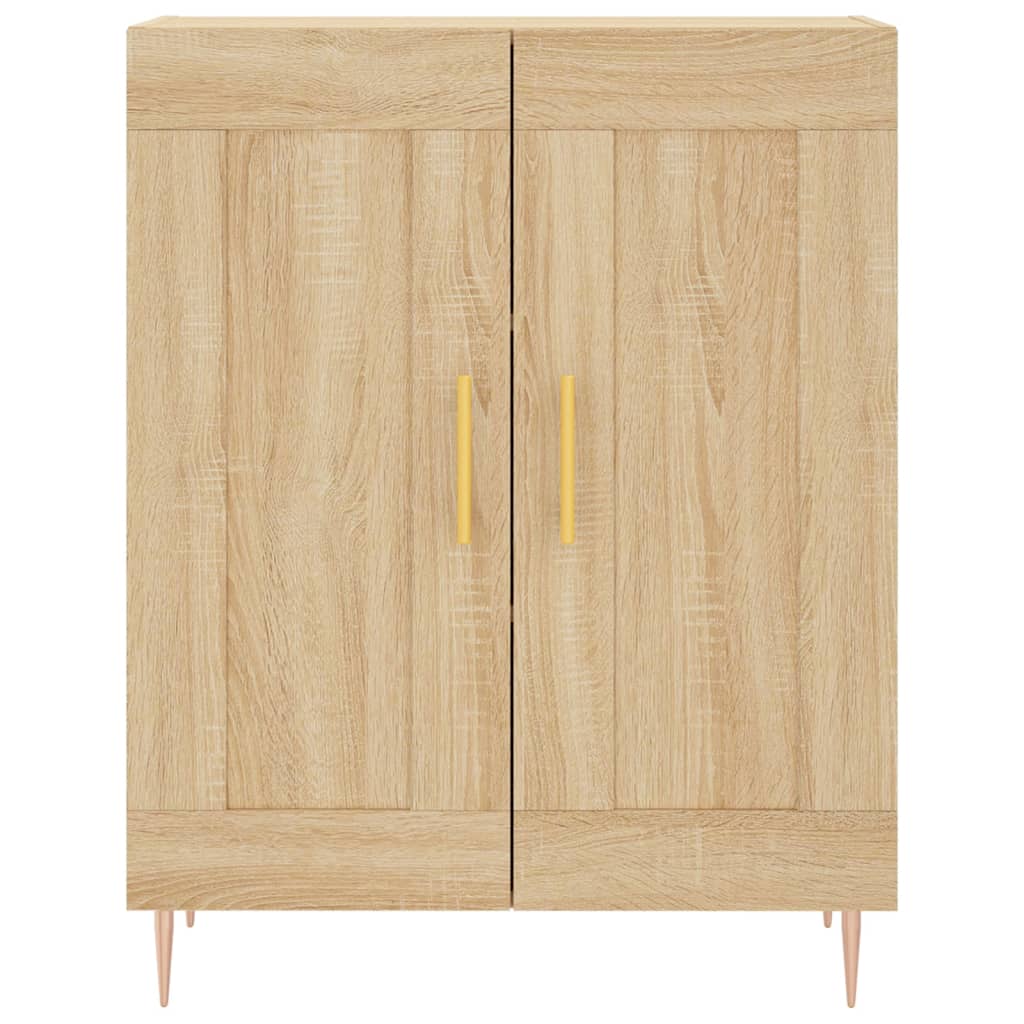 vidaXL Ντουλάπι Sonoma δρυς 69,5 x 34 x 180 εκ. από Επεξεργασμένο Ξύλο