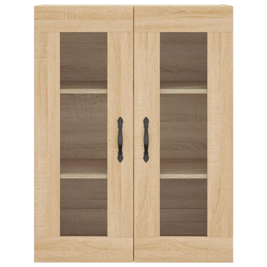 vidaXL Ντουλάπι Sonoma δρυς 69,5 x 34 x 180 εκ. από Επεξεργασμένο Ξύλο