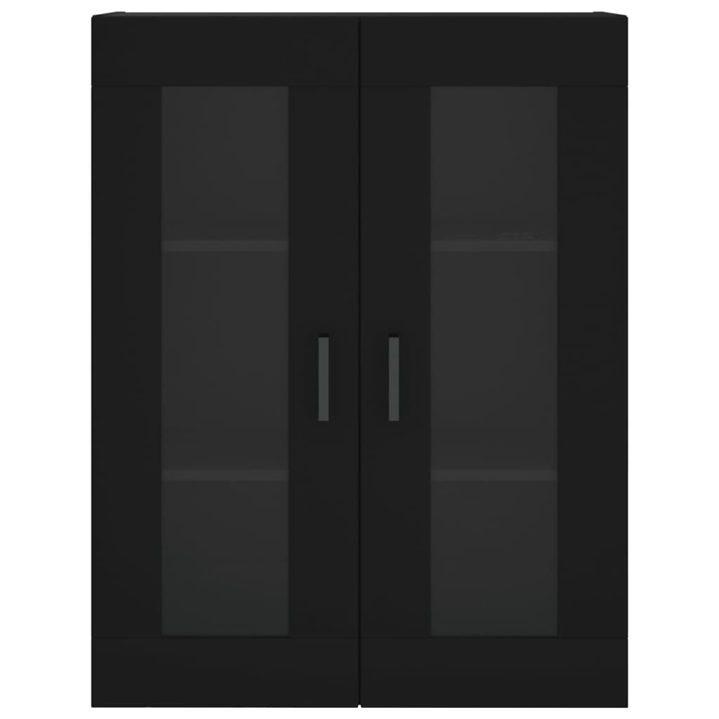 vidaXL Ντουλάπι Μαύρο 69,5x34x180 εκ. από Επεξεργασμένο Ξύλο