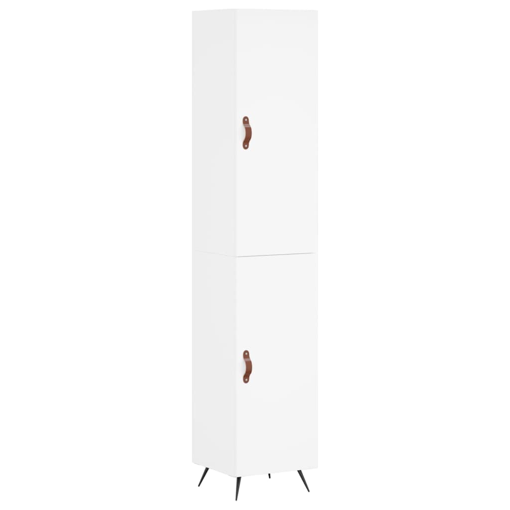 vidaXL Ντουλάπι Λευκό 34,5 x 34 x 180 εκ. από Επεξεργασμένο Ξύλο
