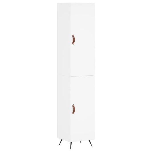 vidaXL Ντουλάπι Λευκό 34,5 x 34 x 180 εκ. από Επεξεργασμένο Ξύλο