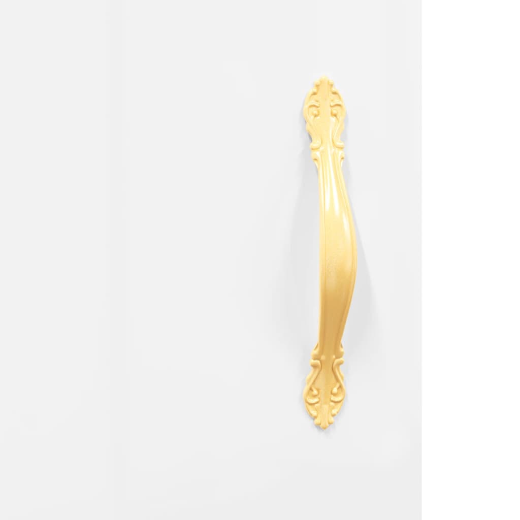 vidaXL Ντουλάπι Γυαλ. Λευκό 34,5 x 34 x 180 εκ. από Επεξεργασμένο Ξύλο