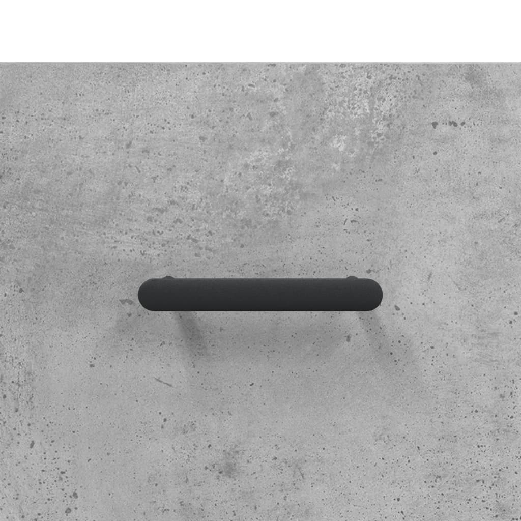 vidaXL Ντουλάπι Γκρι Σκυροδέματος 34,5x34x180 εκ. Επεξεργασμένο Ξύλο