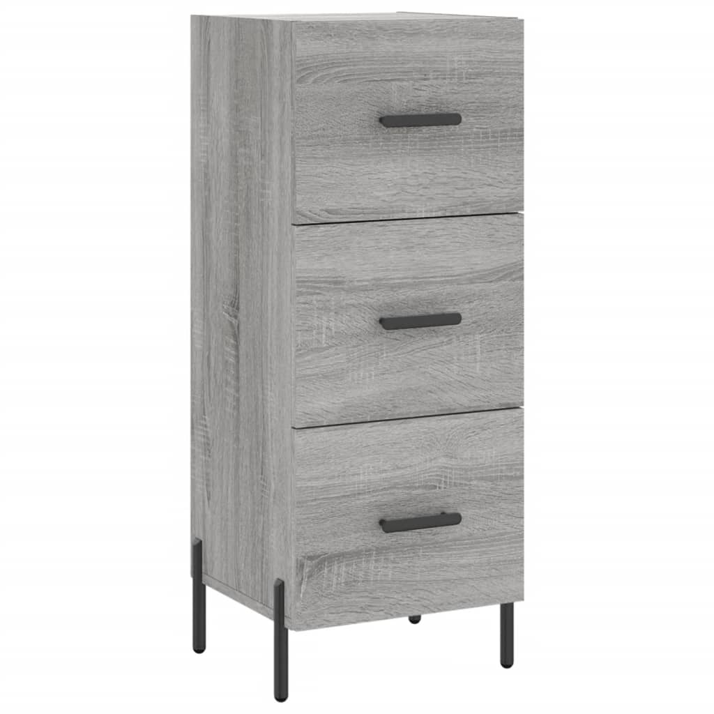 vidaXL Μπουφές Sonoma Γκρι 34,5 x 34 x 180 εκ. από Επεξεργασμένο Ξύλο