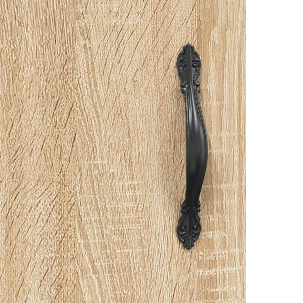 vidaXL Μπουφές Sonoma δρυς 34,5 x 34 x 180 εκ. από Επεξεργασμένο Ξύλο