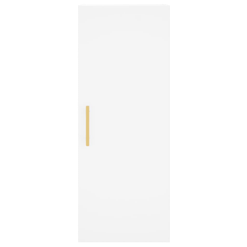 vidaXL Ντουλάπι Λευκό 34,5 x 34 x 180 εκ. από Επεξεργασμένο Ξύλο