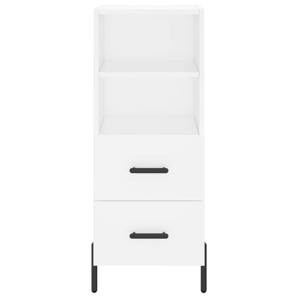 vidaXL Ντουλάπι Λευκό 34,5 x 34 x 180 εκ. από Επεξεργασμένο Ξύλο