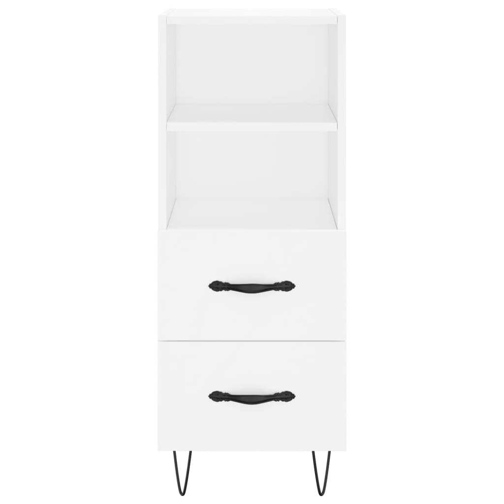 vidaXL Ντουλάπι Λευκό 34,5 x 34 x 180 εκ. από Επεξεργασμένο Ξύλο