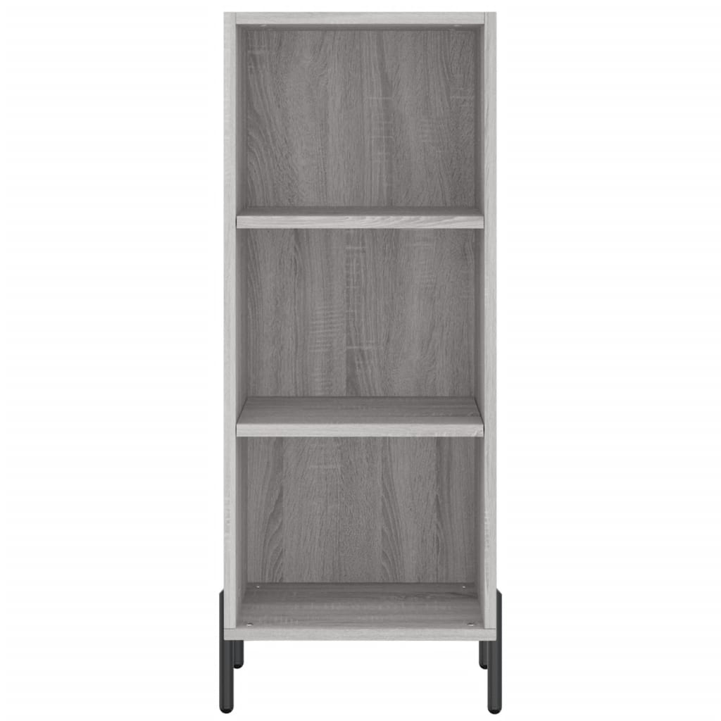 vidaXL Μπουφές Sonoma Γκρι 34,5 x 34 x 180 εκ. από Επεξεργασμένο Ξύλο