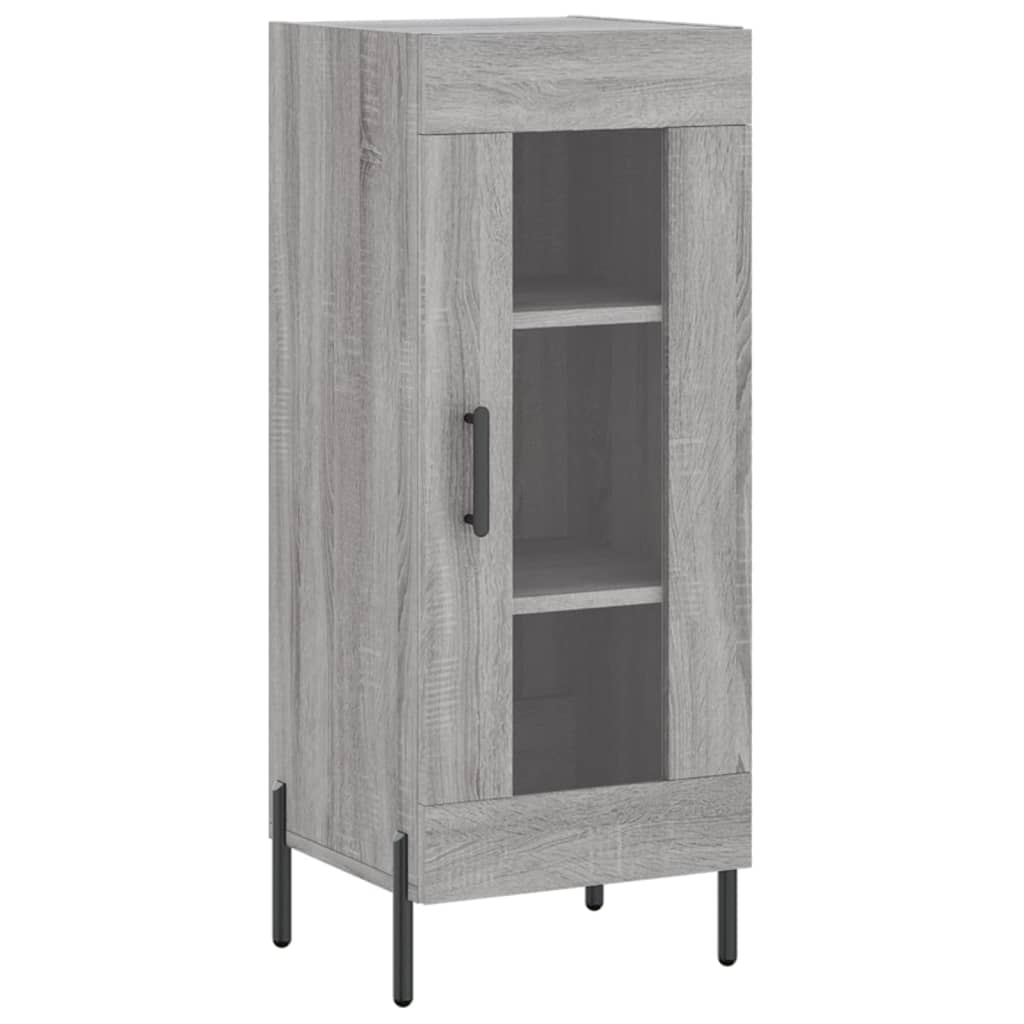 vidaXL Μπουφές Sonoma Γκρι 34,5 x 34 x 180 εκ. από Επεξεργασμένο Ξύλο