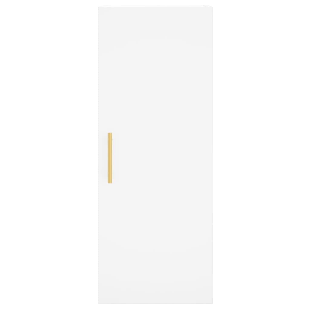 vidaXL Ντουλάπι Λευκό 34,5 x 34 x 180 εκ. από Επεξεργασμένο Ξύλο