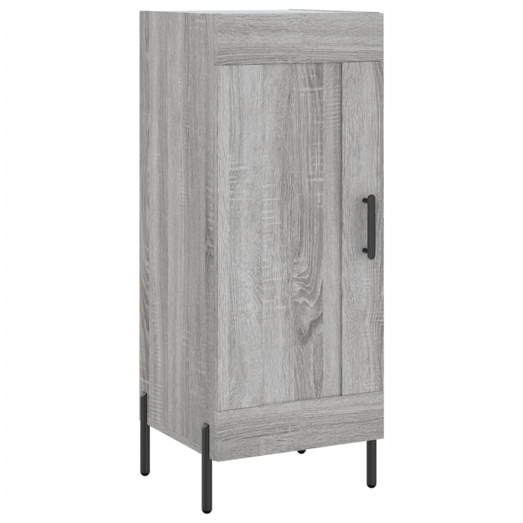vidaXL Μπουφές Sonoma Γκρι 34,5 x 34 x 180 εκ. από Επεξεργασμένο Ξύλο